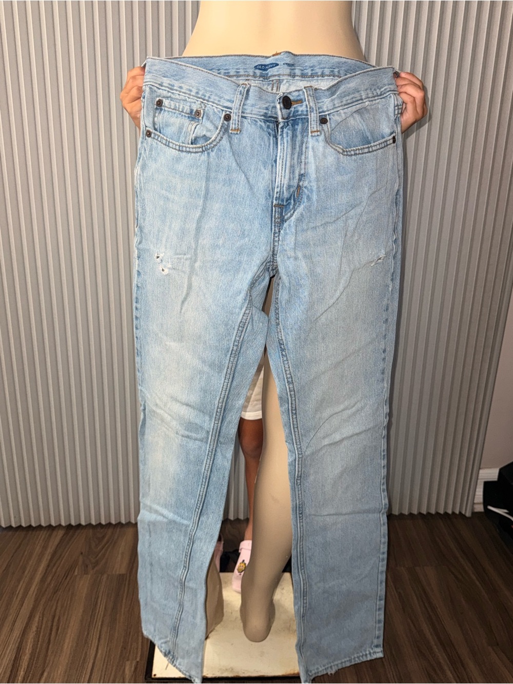 Old Navy Light Blue Straight Leg Kids Jeans